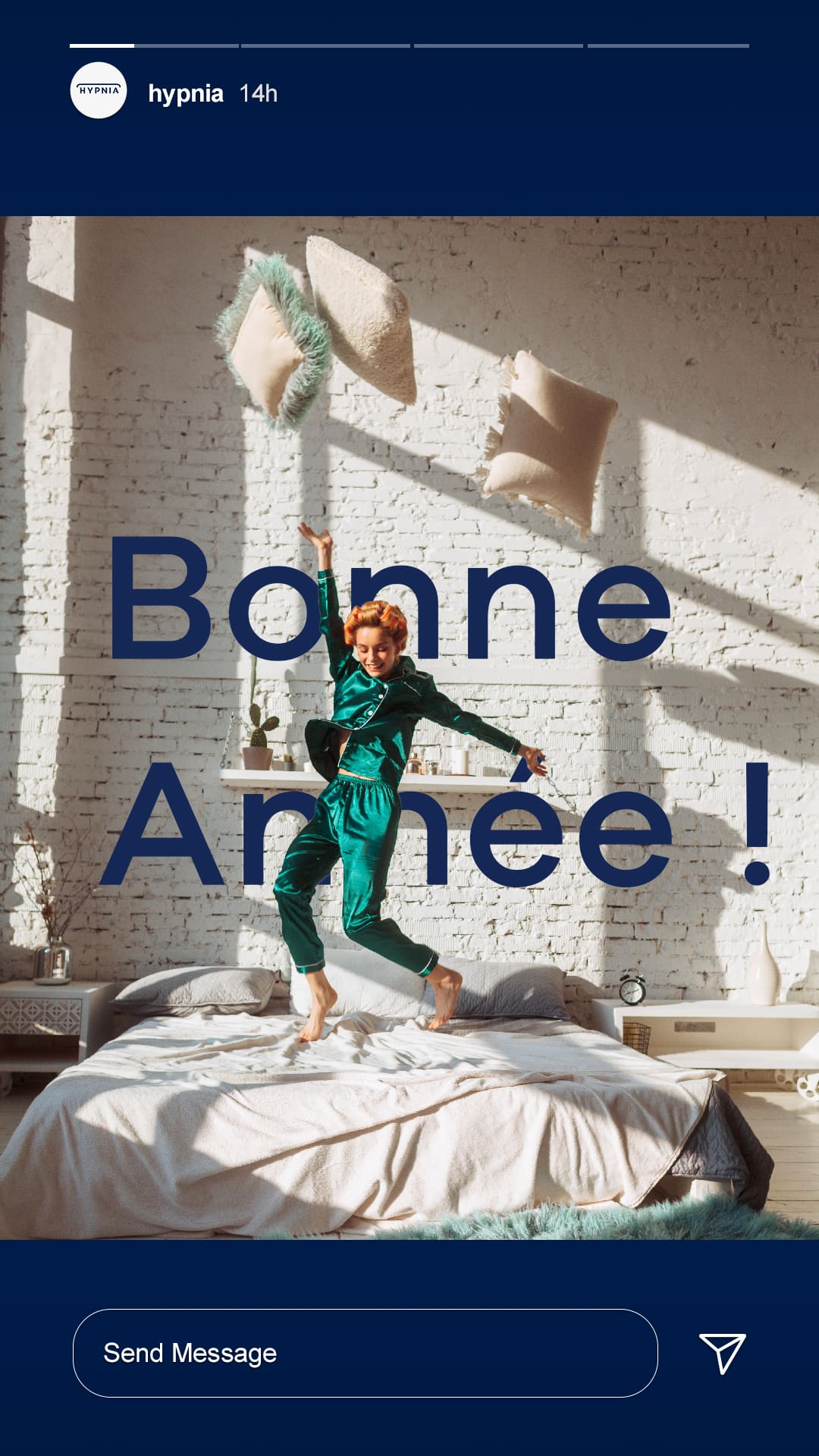 story instagram d'hypnia pour la bonne annee