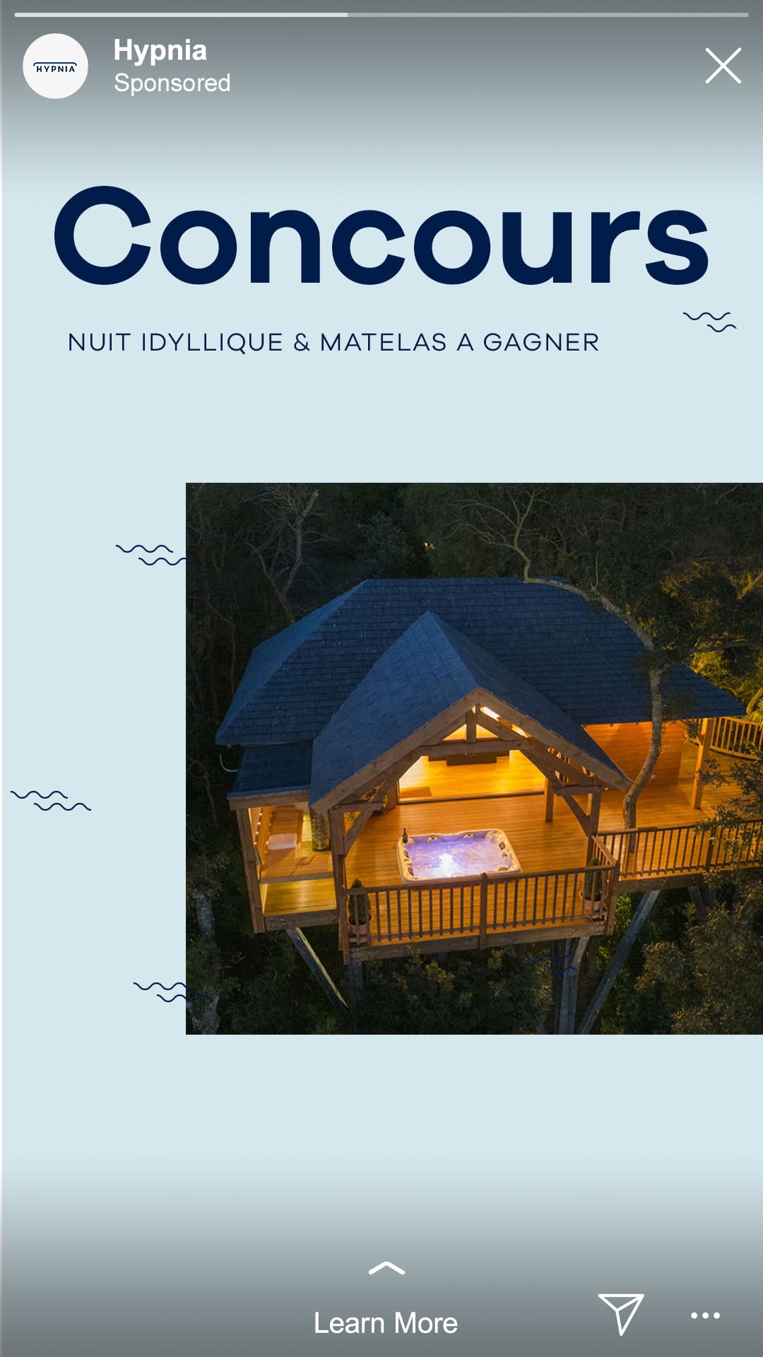 story hypnia pour jeu concour sur instagram