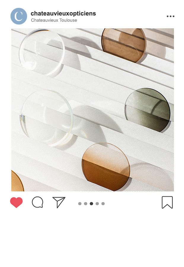 publication instagram des verres proposes par chateauvieux